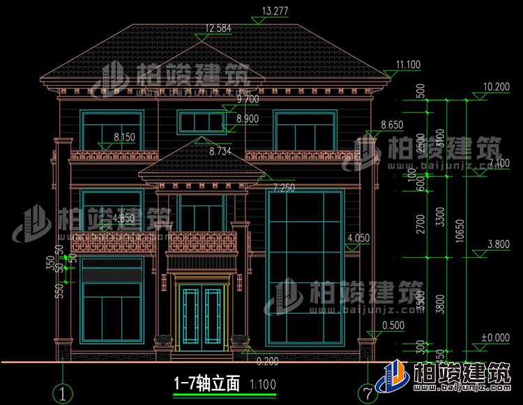 正立面图